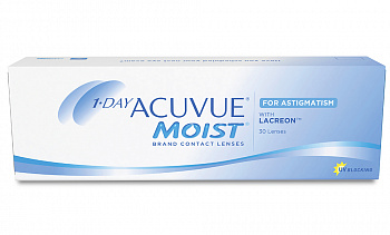 1-Day ACUVUE MOIST for ASTIGMATISM  / Ось 180 / BC 8.5 (30шт.) 1-Day ACUVUE MOIST for ASTIGMATISM  / Ось 180 / BC 8.5 (30шт.)