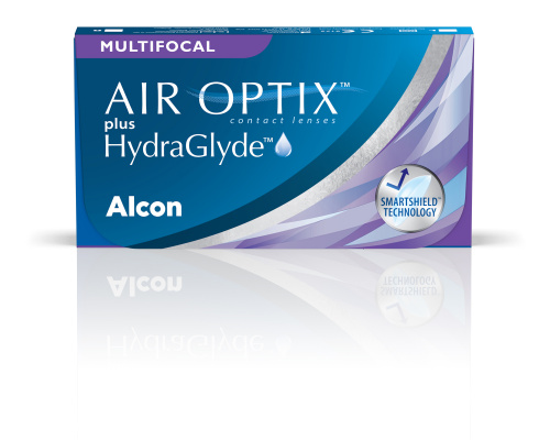 AIR OPTIX plus HydraGlyde MULTIFOCAL  / BC 8.6 (3шт.)