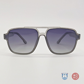 6824P Солнцезащитные очки "Балтийцы" (пластик.) в упаковке (В133) серый