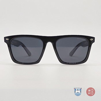 6815P Солнцезащитные очки "Балтийцы" (пластик.) в упаковке (ВРАТАРЬ) черный