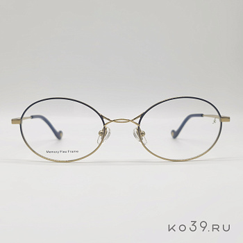 Оправа очковая Eugenie Ratner PHLOX.RX.C5 Синий, золото, сталь с памятью, 52-20-145