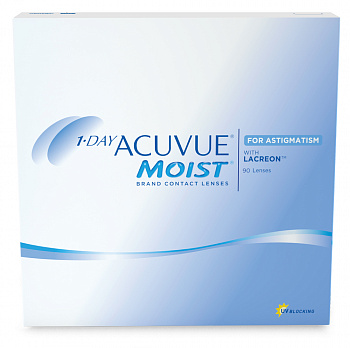 1-Day ACUVUE MOIST for ASTIGMATISM  / Ось 180 / BC 8.5 (90шт.) 1-Day ACUVUE MOIST for ASTIGMATISM  / Ось 180 / BC 8.5 (90шт.)