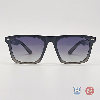 6815P Солнцезащитные очки "Балтийцы" (пластик.) в упаковке (ВРАТАРЬ) черный матовый