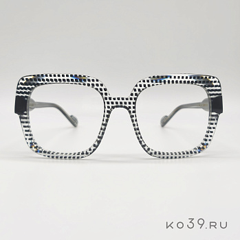 Оправа очковая CAROLINE ABRAM, RYHANA 935, Черный, прозрачный, ацетат, 51-19-140