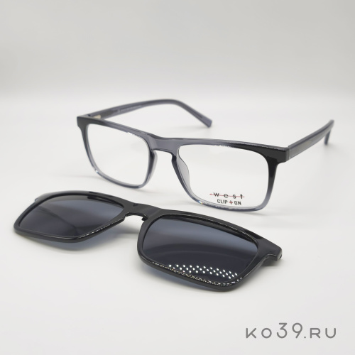 Оправа корригирующих очков West M.WV201 C.3 54-18 147 PLAST.UOMO VISTA+CLIP-ON