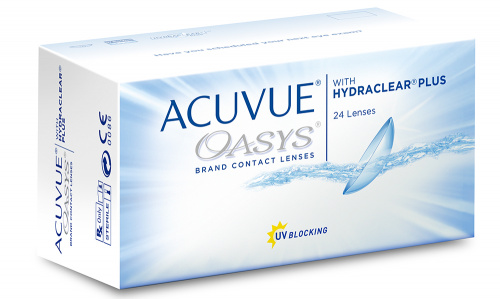ACUVUE OASYS with Hydraclear Plus  / BC 8.8 (24шт.)