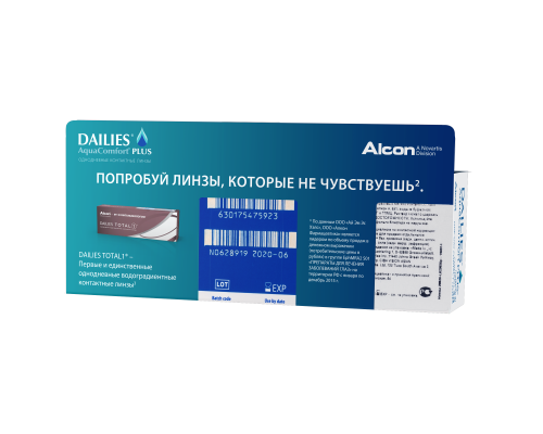 DAILIES AquaComfort Plus / BC 8.7 (30шт.)